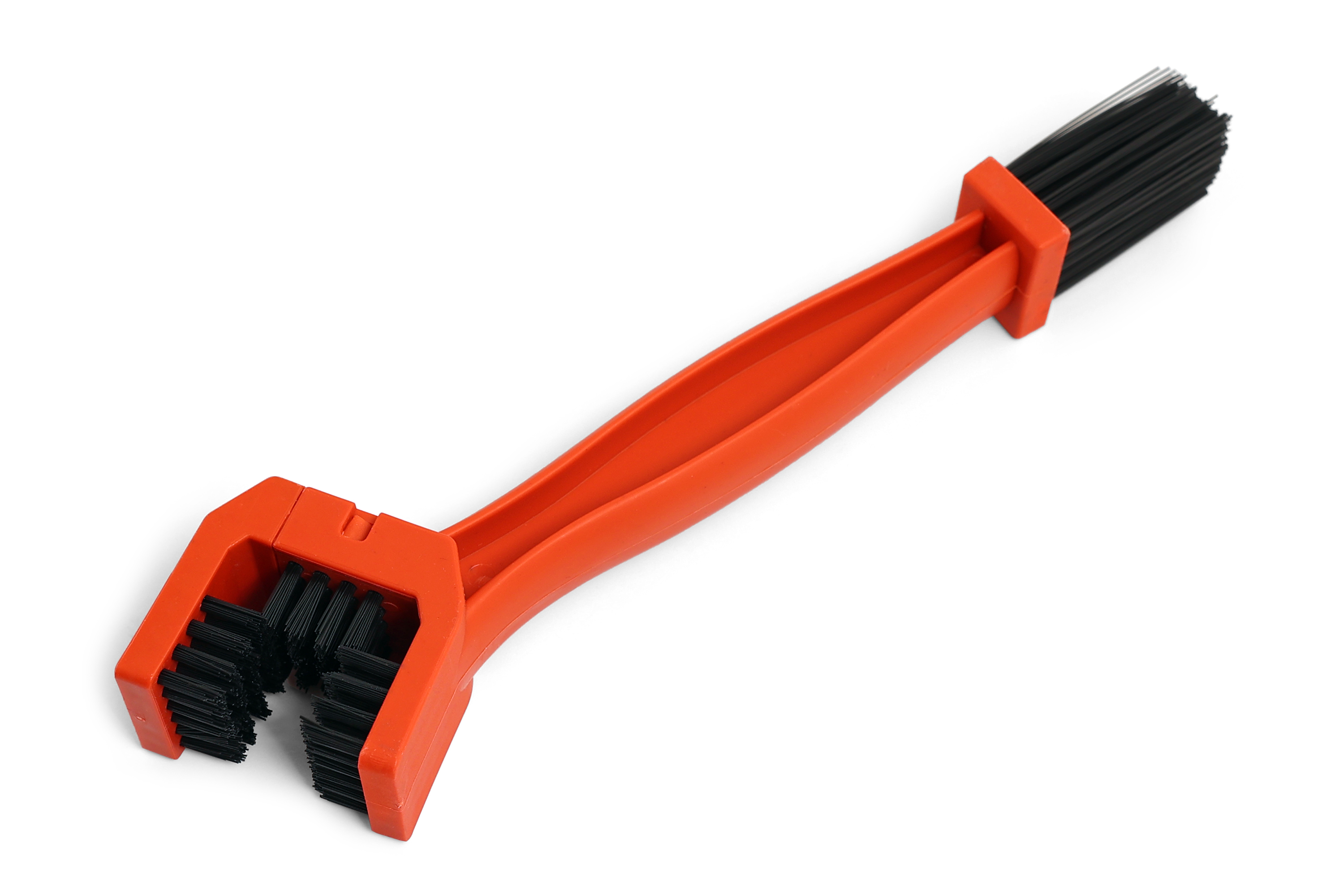 Щётка для чистки цепи мотоцикла оранжевая