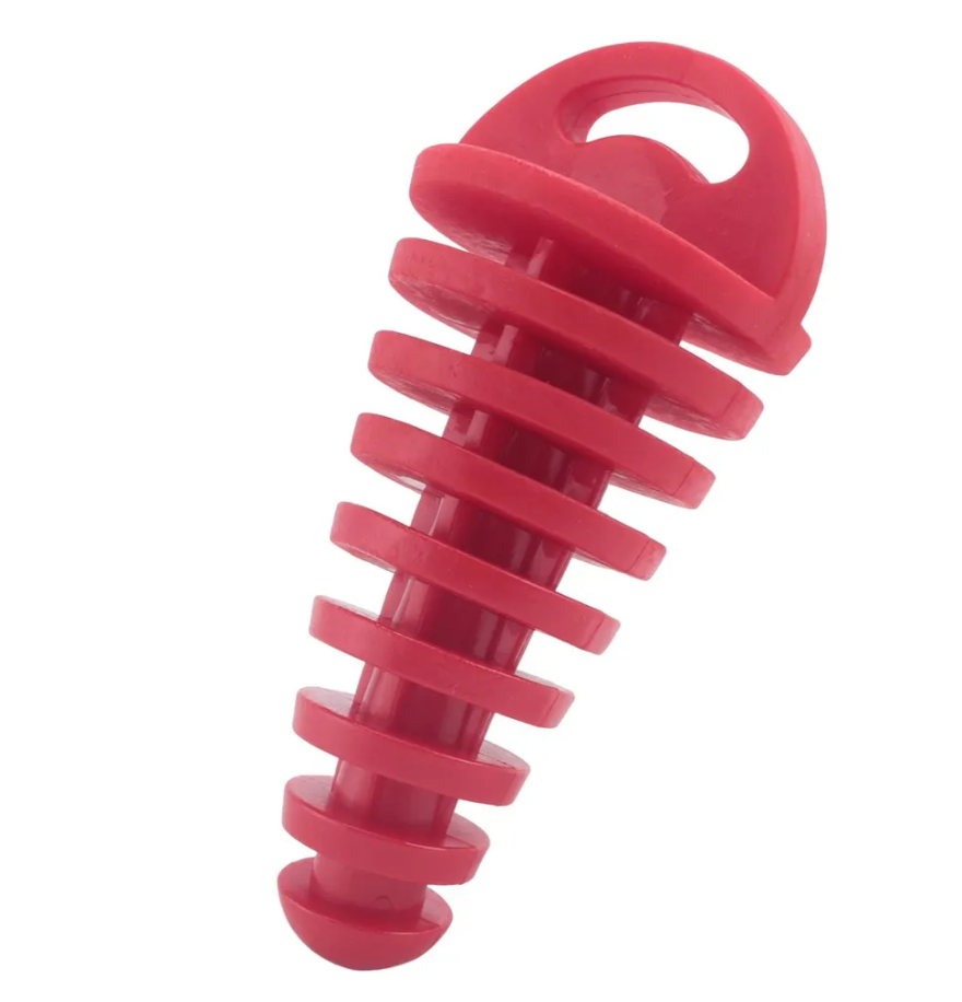 Пробка глушителя для питбайка и эндуро мотоцикла / 2T-4Т (15-38мм) красная