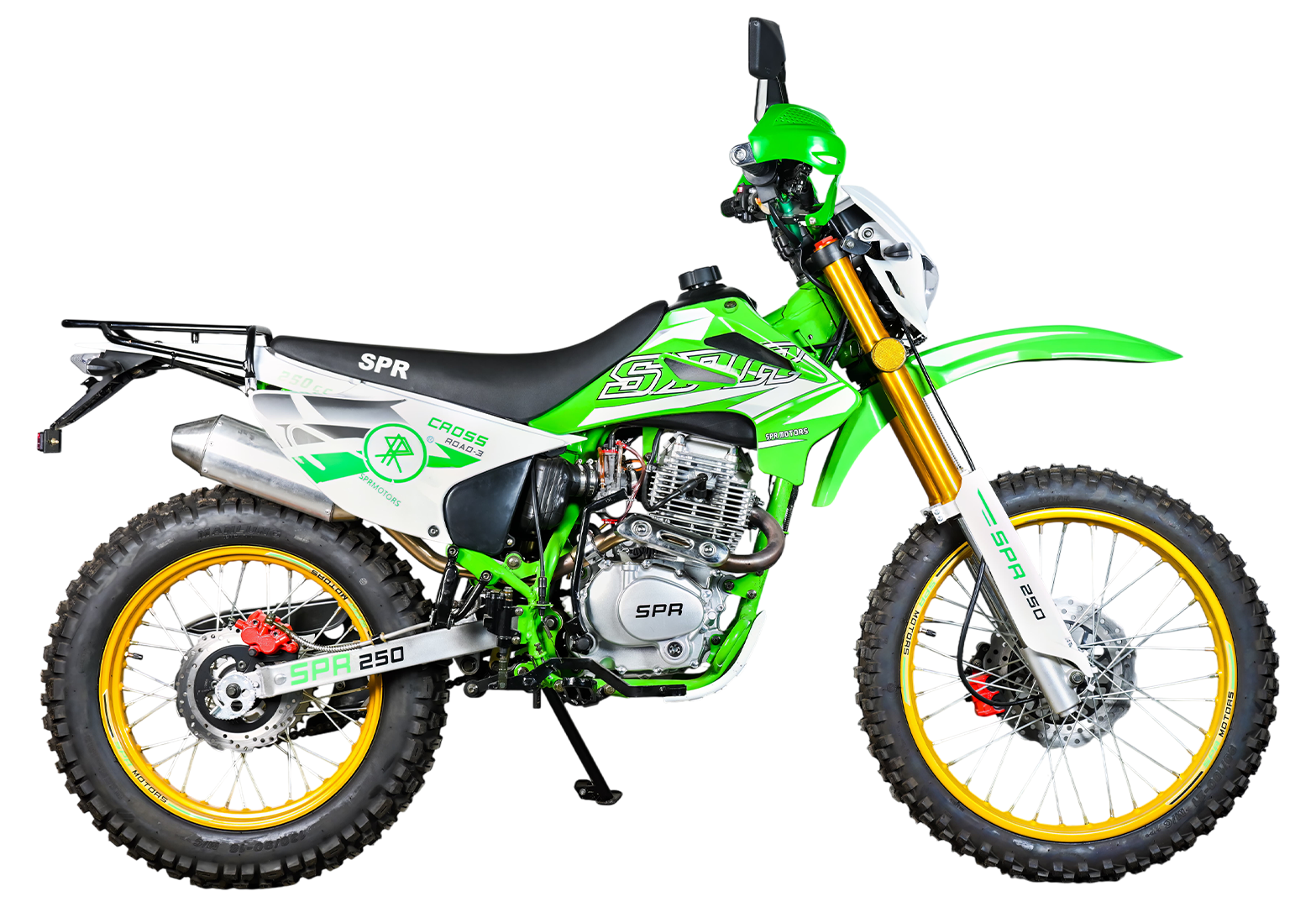 Мотоцикл SPRMOTORS CrossRoad-3 (Зеленый)