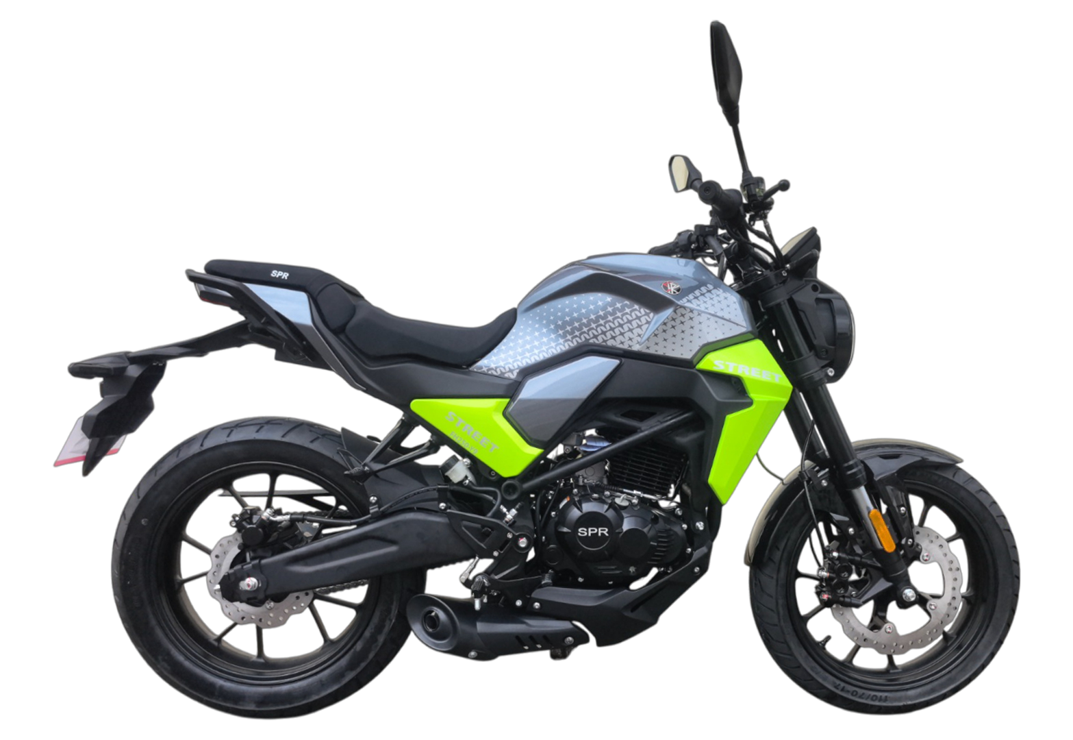 Мотоцикл дорожный SPRMOTORS STREET 250 (Серый/зеленый)