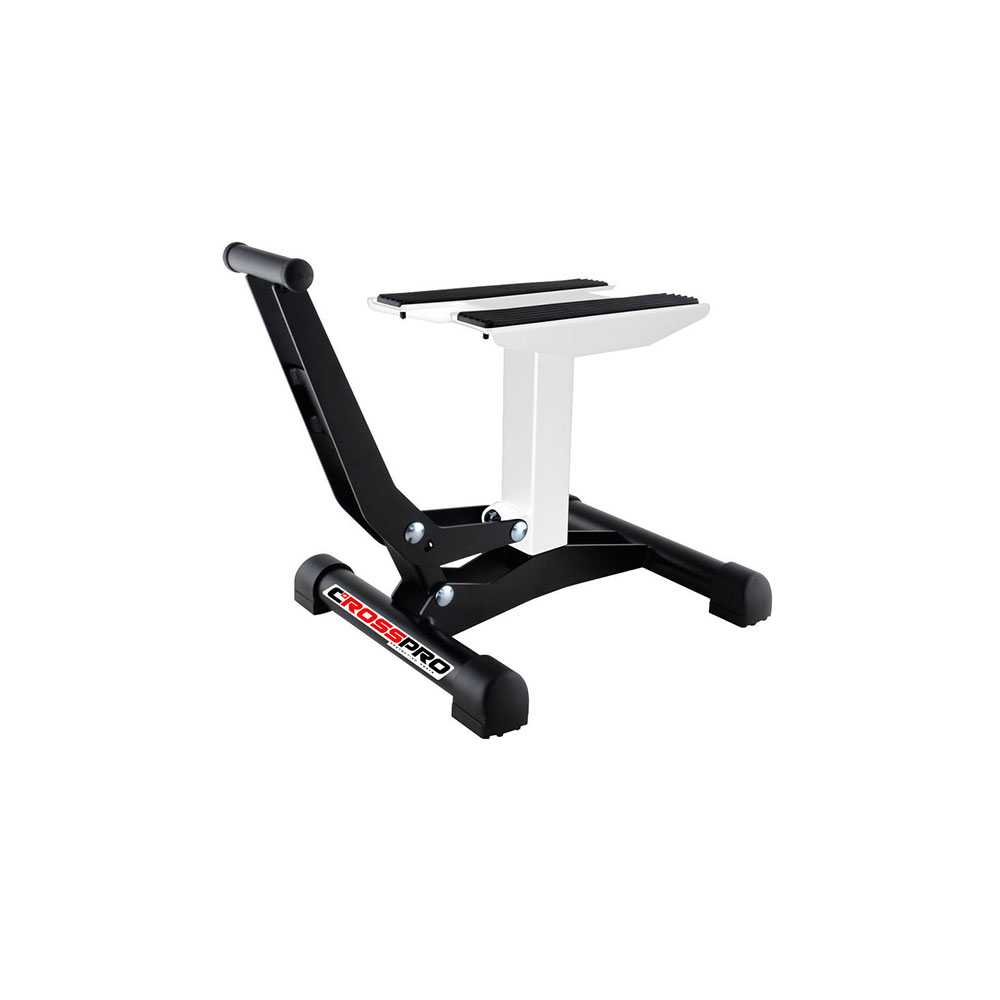 Подставка для кроссового мотоцикла с лифтом Crosspro белая