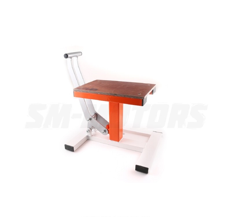 Подставка под кроссовый мотоцикл с лифтом (пр-во Россия) оранжевая