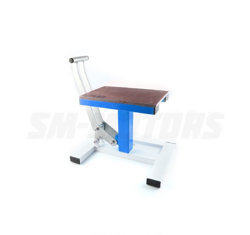 Подставка под кроссовый мотоцикл с лифтом (пр-во Россия) синяя