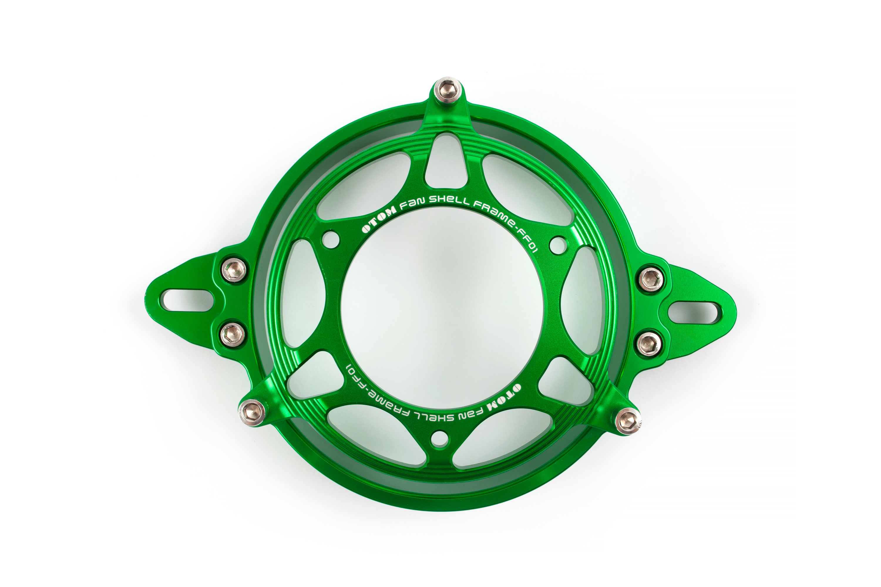 Защита вентилятора радиатора OTOM алюминиевая зеленая