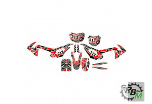 Наклейки на пластик (комплект) BBR Casino, красный