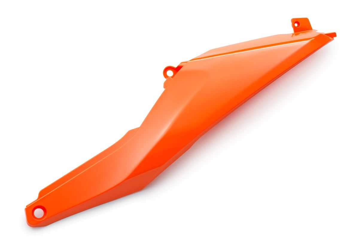 Обтекатель задний левый на эндуро KTM 24г. (рама K10) оранжевый