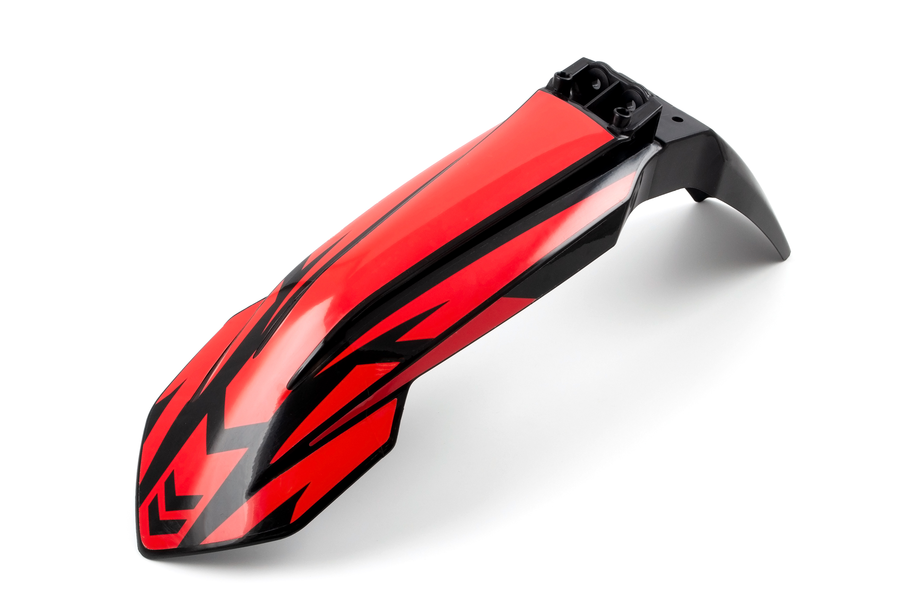 Крыло переднее на эндуро KTM 17-23г. (рама K8) черное (с наклейками)