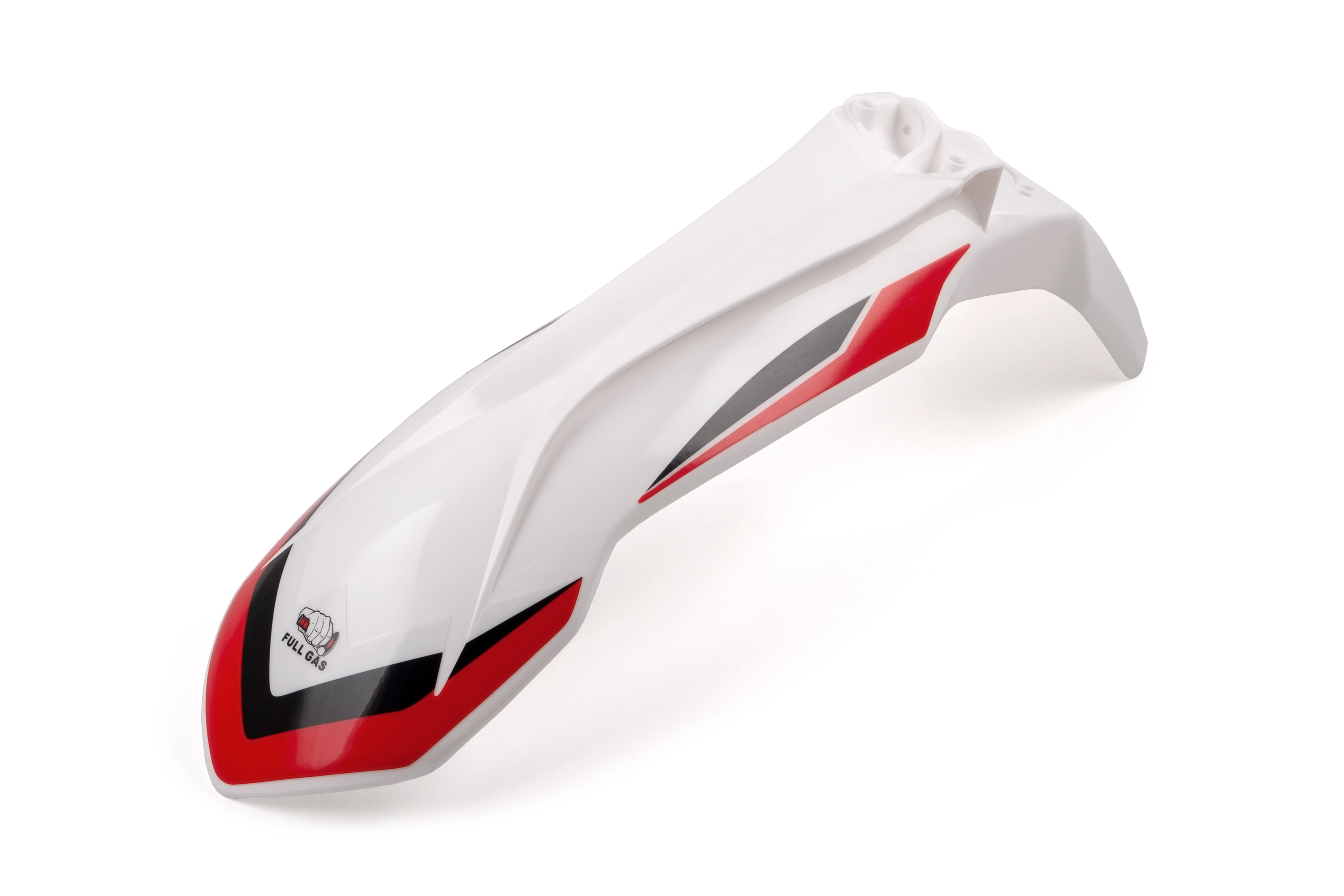 Крыло переднее на эндуро KTM 15-16г. белое Рама k5-k7 (с наклейками)