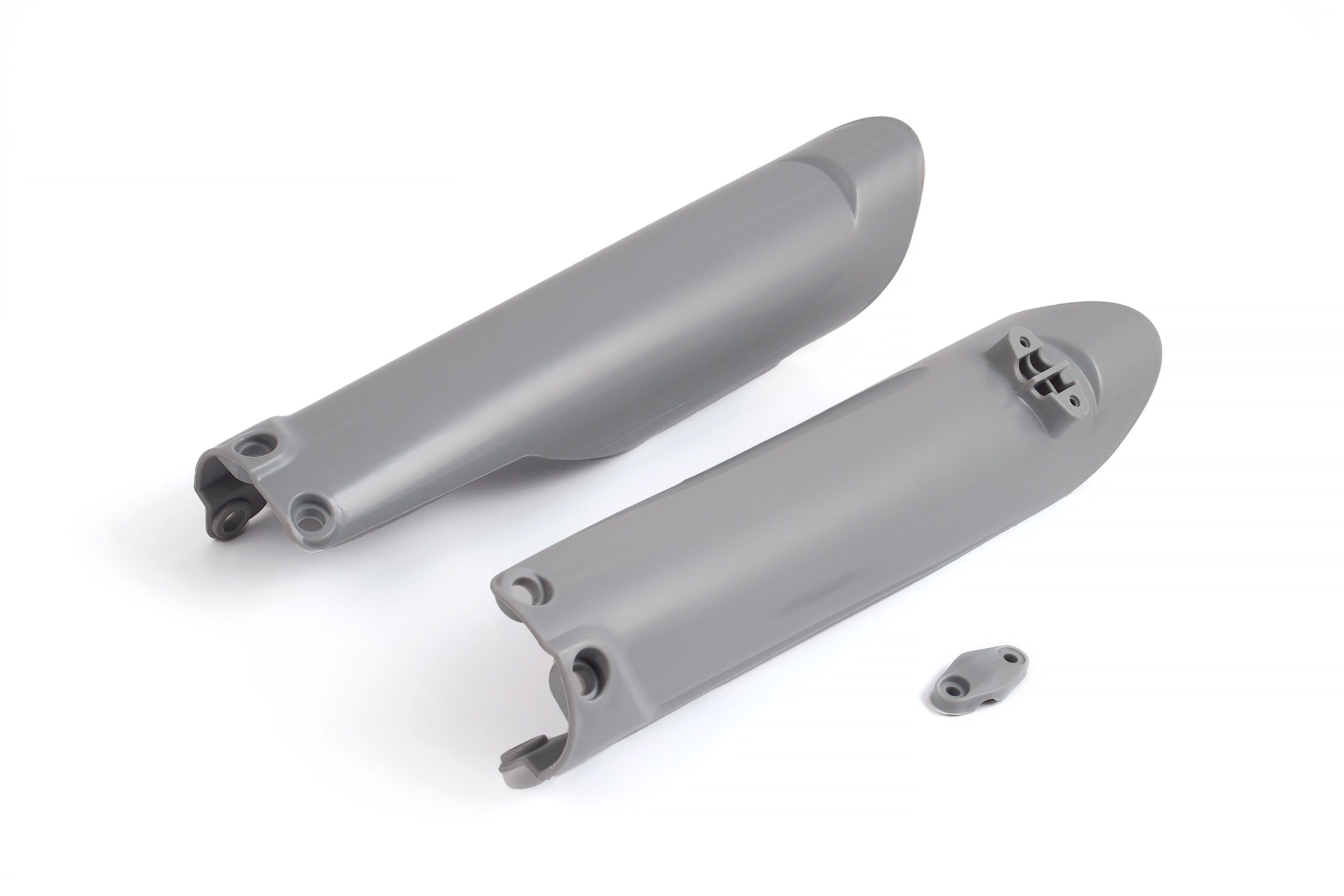 Защита перьев для эндуро мотоцикла под 48 вилку HTW/WP/MNT, серые (Рама К8)