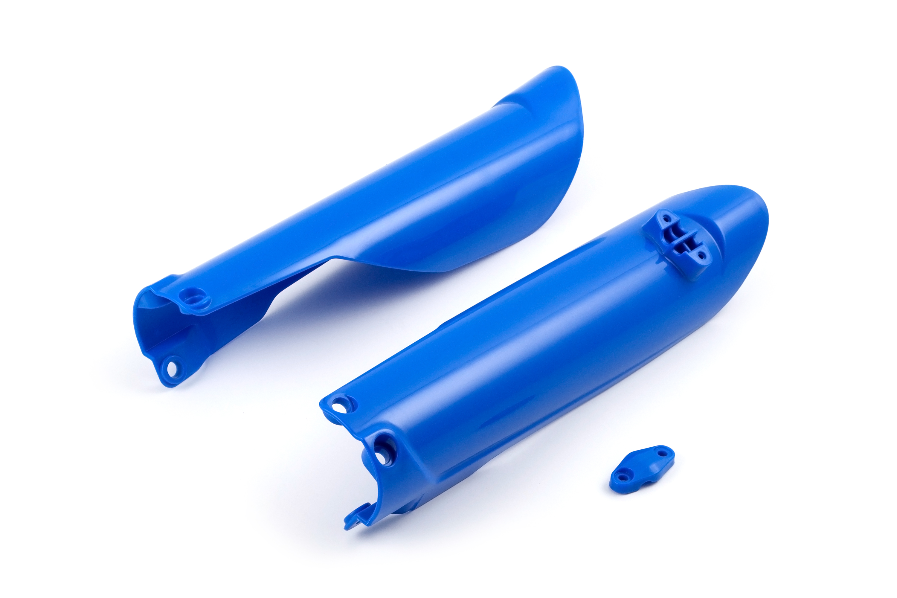 Защита перьев для эндуро мотоцикла под 48 вилку HTW/WP/MNT, синие (Рама К8)