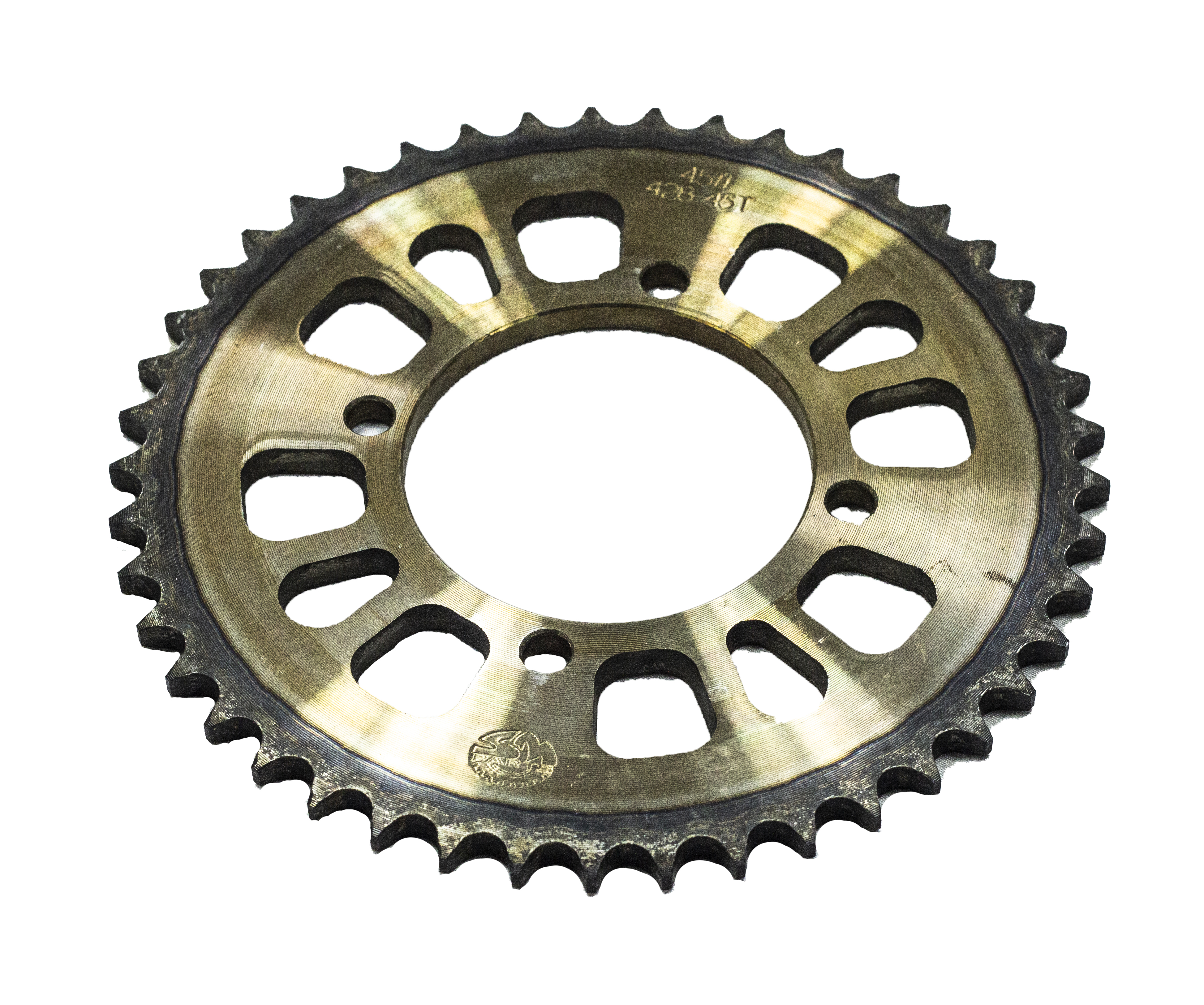 Звезда ведомая стальная питбайк 428-45T