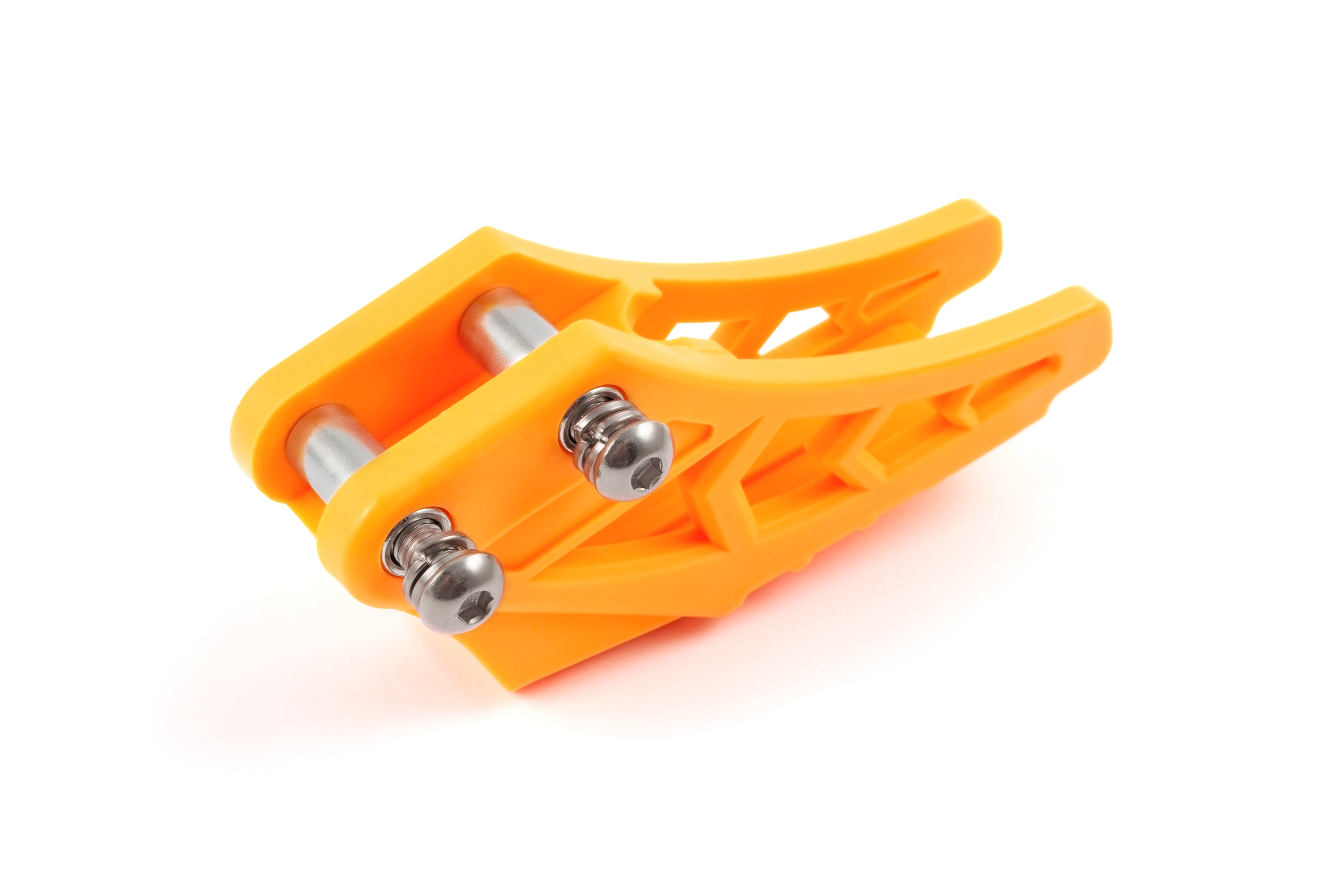 Успокоитель цепи (ловушка) для питбайка пластиковая универсальная жёлтая