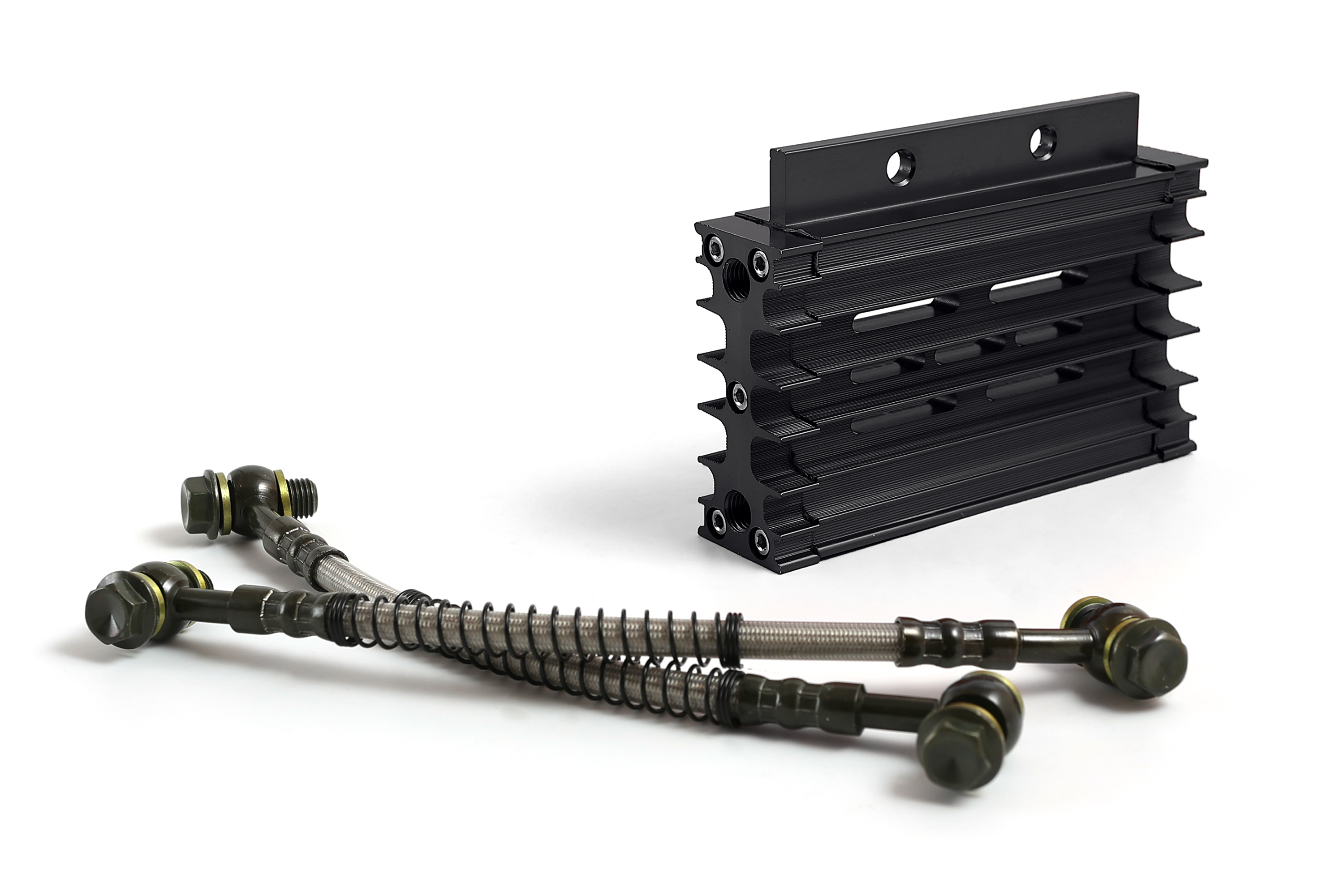 Радиатор масляного охлаждения на питбайк CNC чёрный