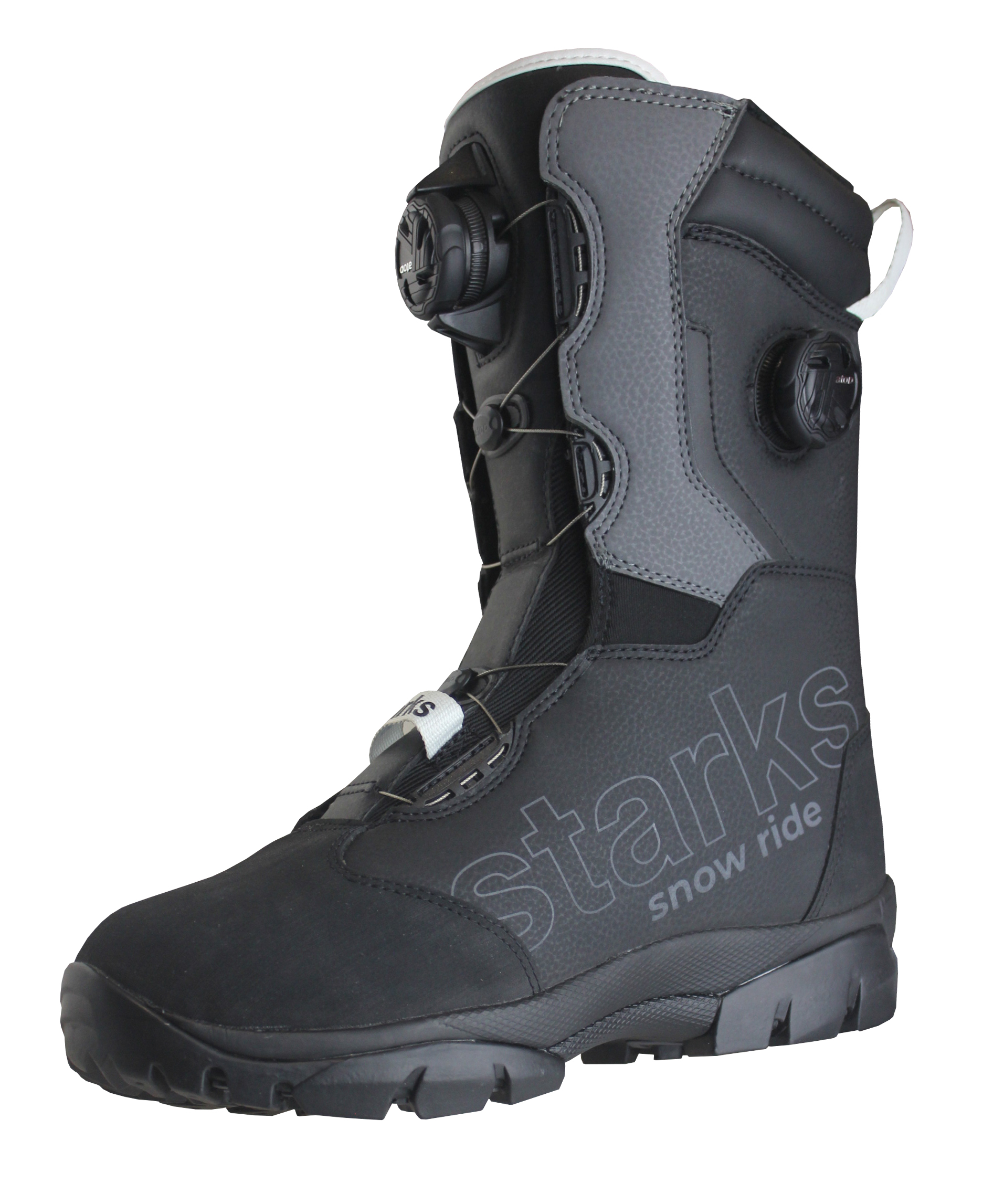 STARKS Снегоходная обувь AURUM Dual ATOP муж Черно-серый (43)