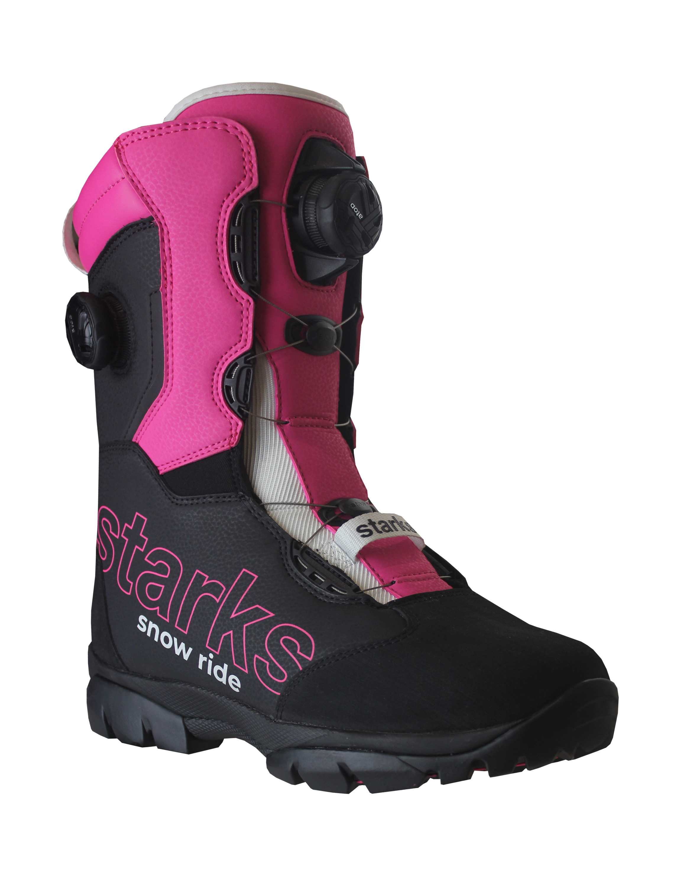 STARKS Снегоходная обувь AURUM Dual ATOP жен Черный/розовый (36)