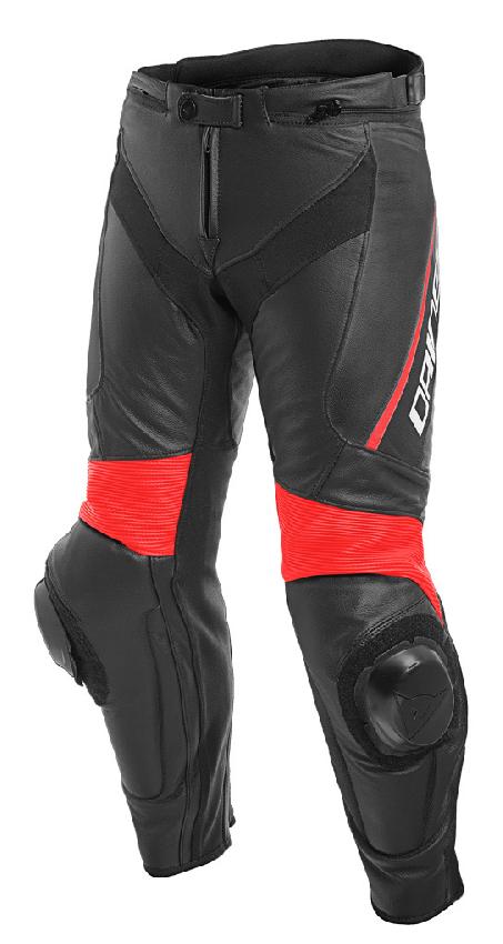 Брюки кож. DELTA 3 LADY BLACK/BLACK/FLUO-RED 40