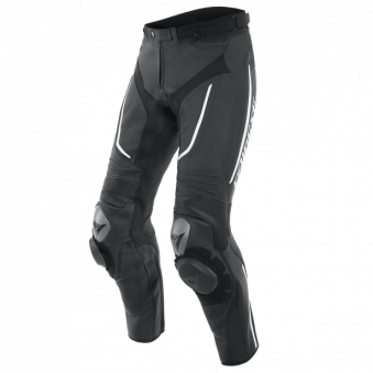 Брюки кож. ALPHA PERF. BLACK/BLACK/WHITE 48