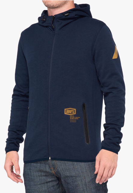 Толстовка 100% Viceroy Zip Hooded Tech Fleece Взрослый, L, синий, 2019 (37002-015-12)