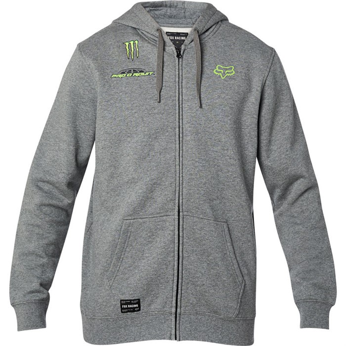 Толстовка Fox Pro Circuit Zip Hoodie Взрослый, L, серый, 2020 (26442-185-L)