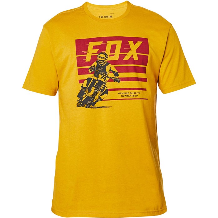 Футболка Fox Advantage SS Premium Tee Взрослый, L, желтый, 2020 (26001-440-L)
