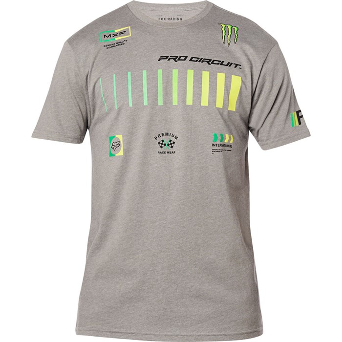 Футболка Fox Pro Circuit SS Premium Tee Взрослый, XL, серый, 2020 (26445-185-XL)