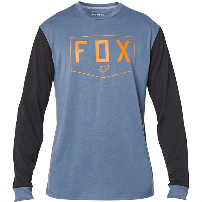 Футболка Fox Shield LS Tech Tee Взрослый, L, синий, 2020 (24120-305-L)