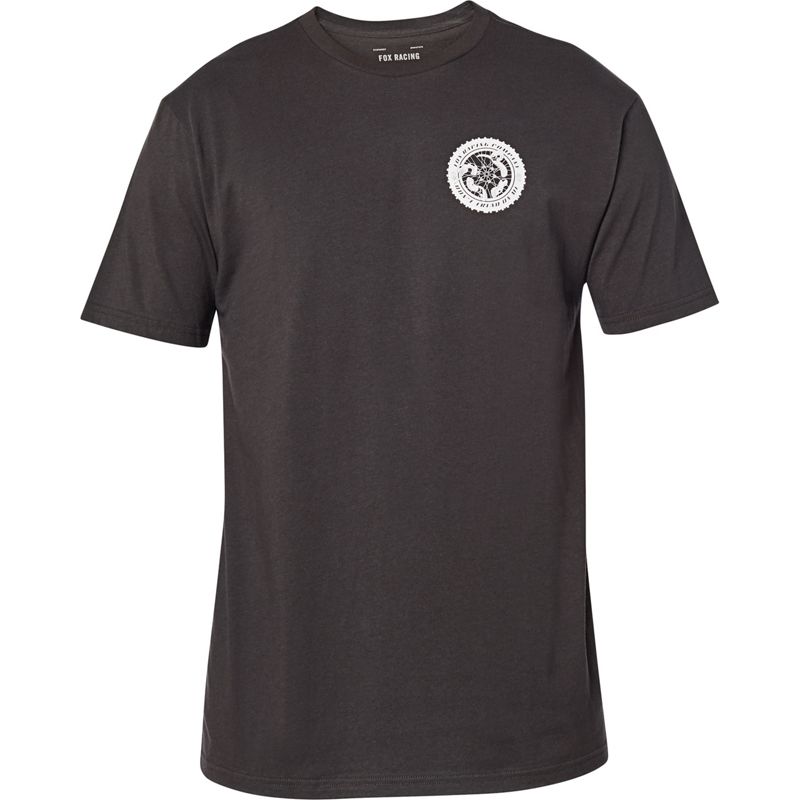 Футболка Fox Tread On SS Premium Tee Взрослый, XXL, черный, 2020 (26014-587-2X)