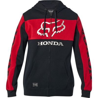 Толстовка Fox Honda Zip Fleece Black/Red, L, 2021 (25955-017-L)