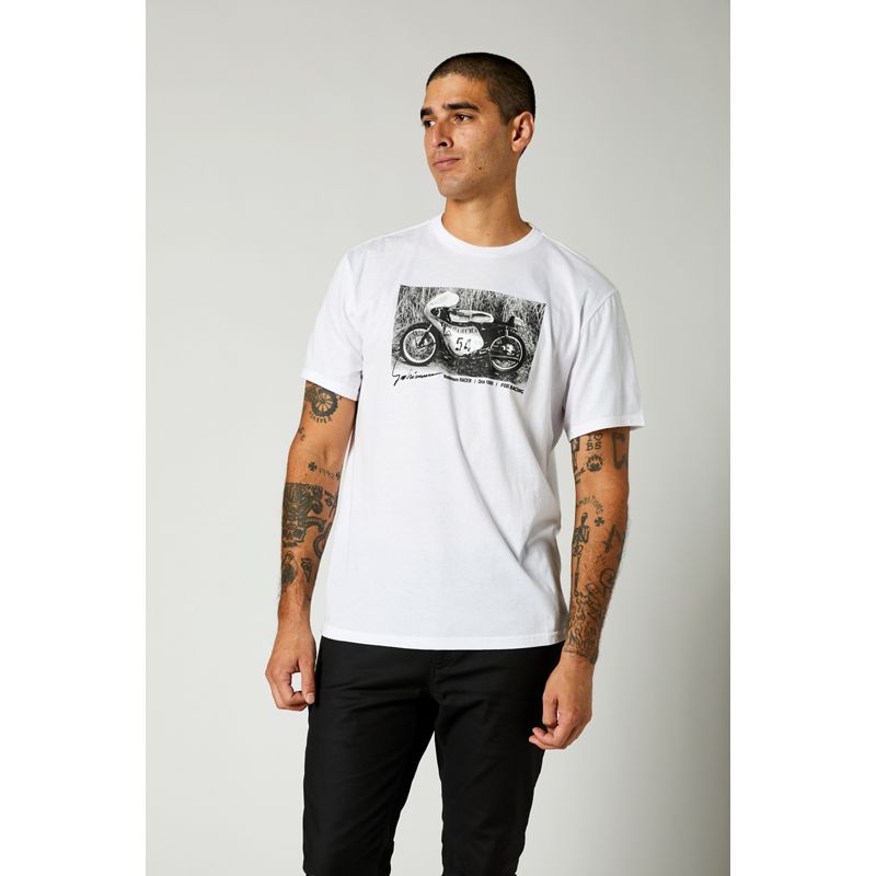 Футболка Fox Yoshimura Oversized SS Tee Optic White, L, 2021 (26955-190-L)