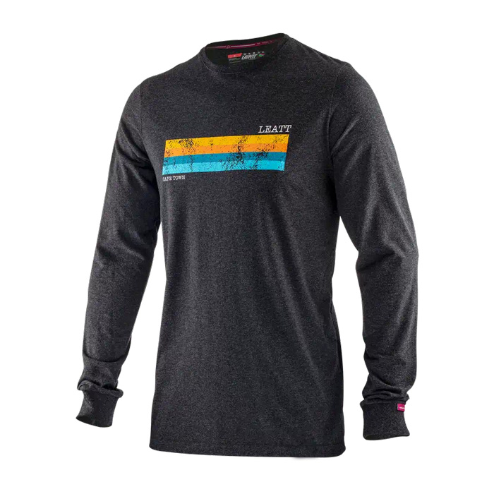 Футболка Leatt Beermat LongSleve Shirt Grey, L, 2021 (5021800242)