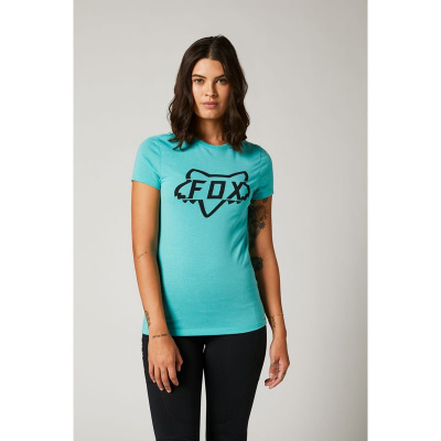 Футболка женская Fox Division Tech Tee Teal, S, 2021 (27168-176-S)