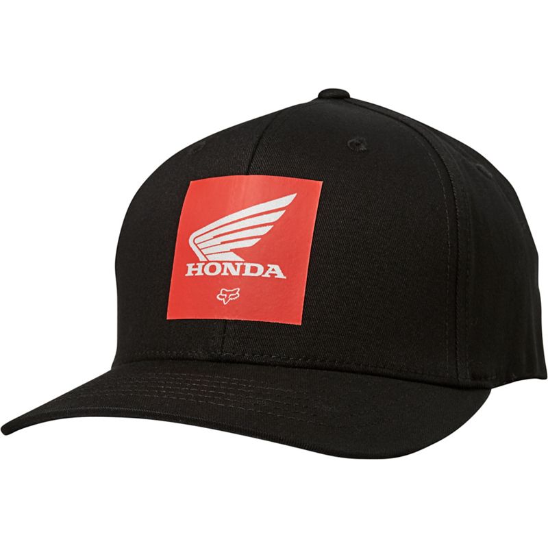 Бейсболка Fox Honda Flexfit Hat Взрослый, L/XL, черный, 2020 (26028-001-L/XL)