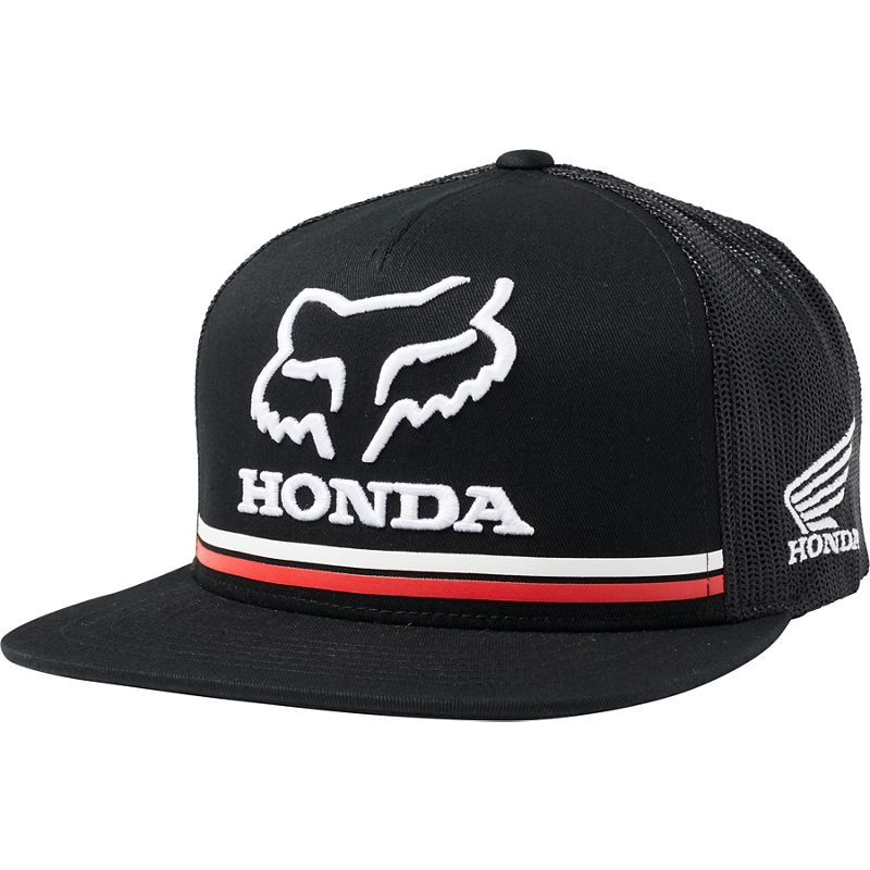 Бейсболка Fox Honda Snapback Hat Взрослый, OS, черный, 2020 (26048-001-OS)