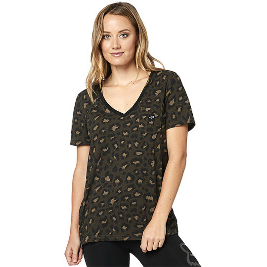 Футболка женская Fox Wild Child Vneck Dirt Dirt, L, 2020 (23565-117-L)