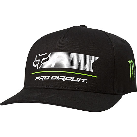 Бейсболка Fox Pro Circuit Flexfit Hat черная, L/XL, 2021 (26937-001-L/XL)