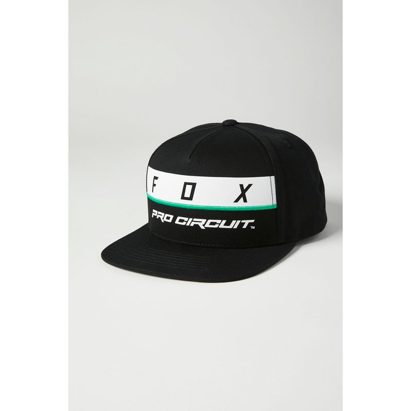 Бейсболка Fox Pro Circuit Snapback Hat черная, OS, 2021 (26938-001-OS)