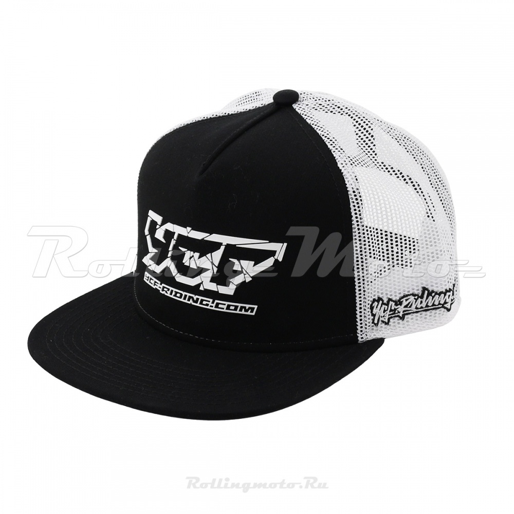 Бейсболка YCF черная/белая