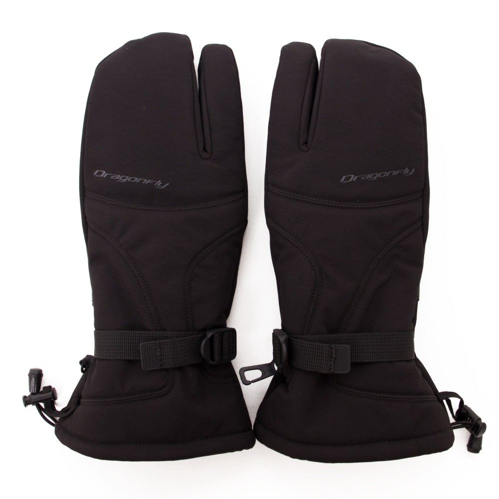Варежки снегоходные DF SNOWMOBILE MITTENS Black (L (20.5))