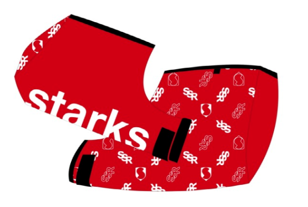 Муфта на руль Starks Warm Cross Красный/Черный (one size)