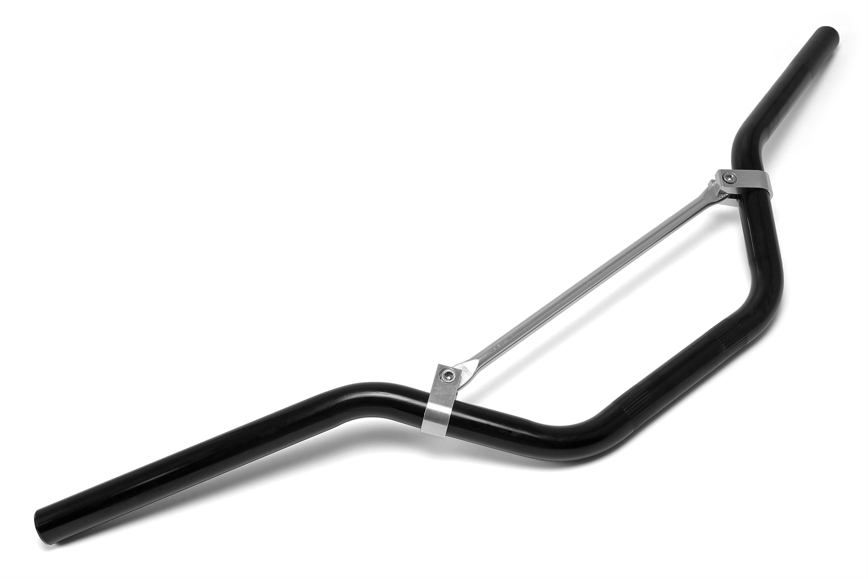 Руль для питбайка и мопеда (скутера) с перекладиной черный 22мм