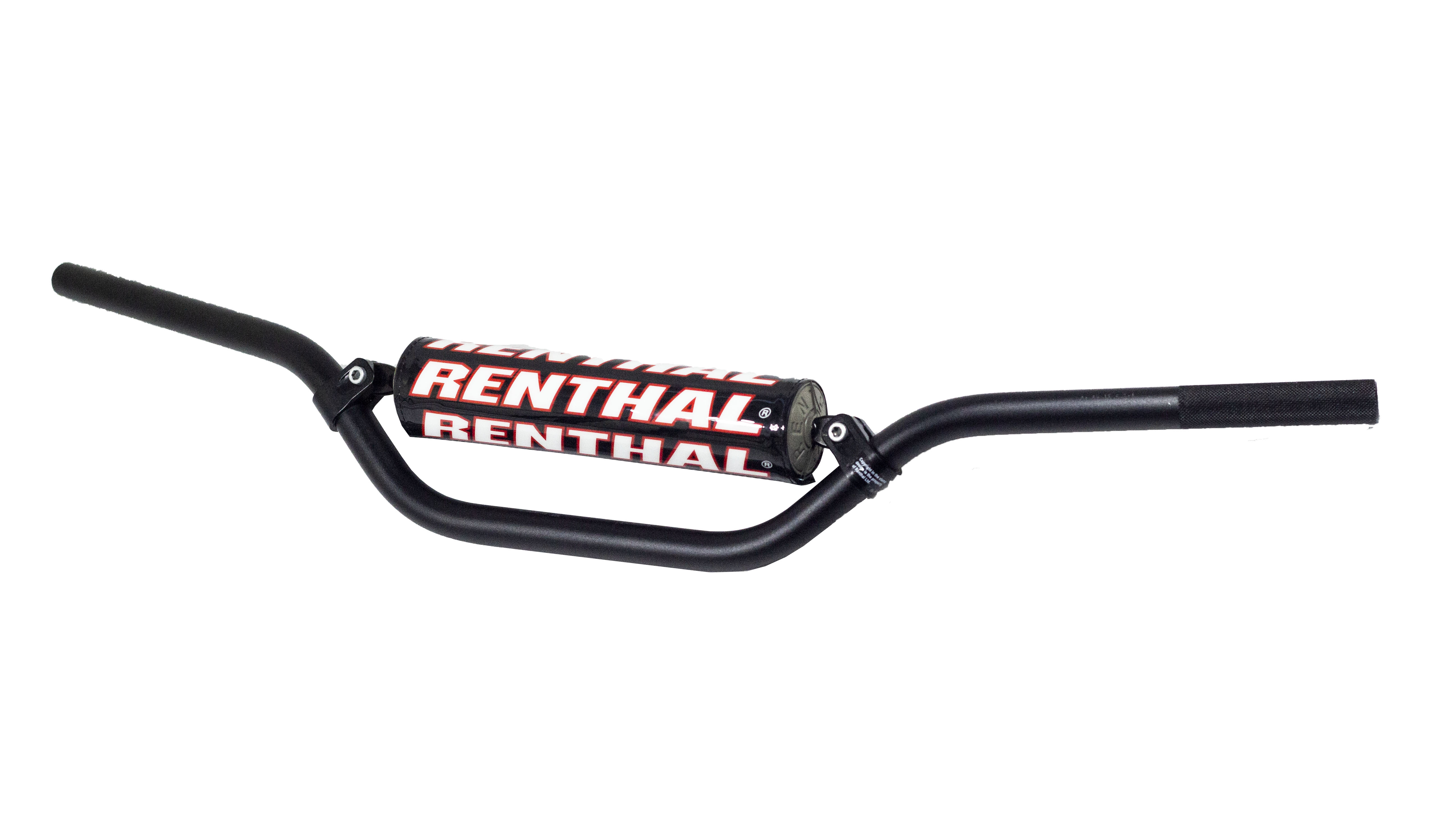 Руль алюминиевый RENTHAL 7/8 MX/Enduro 809-01-BK (814 x 119 мм) черный