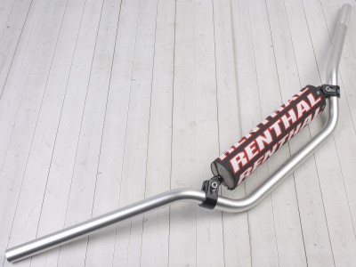 Руль алюминиевый RENTHAL 7/8 MX/Enduro 837-01-SI (874 x 145 мм) серебристый