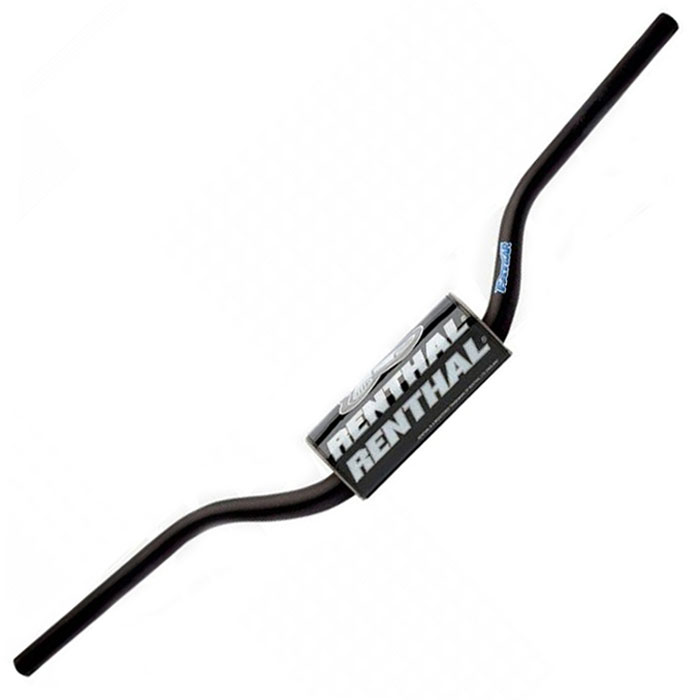 Руль 1-1/8 (28,6 мм) RENTHAL FATBAR BLACK RC HIGH 609-01-BK черный