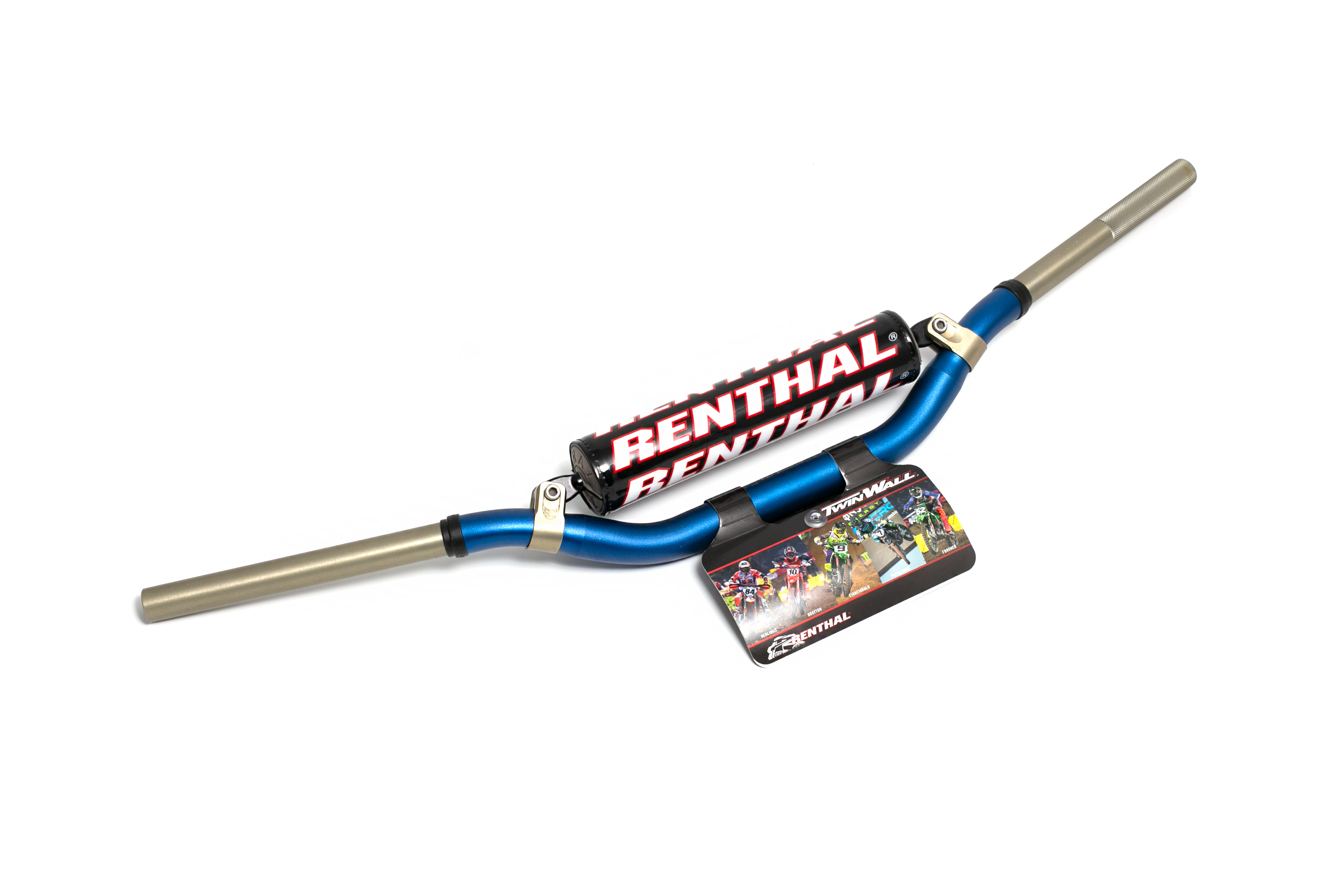 Руль Renthal TwinWall Villopoto-Stewart-Hon Crf 2019+ Blue