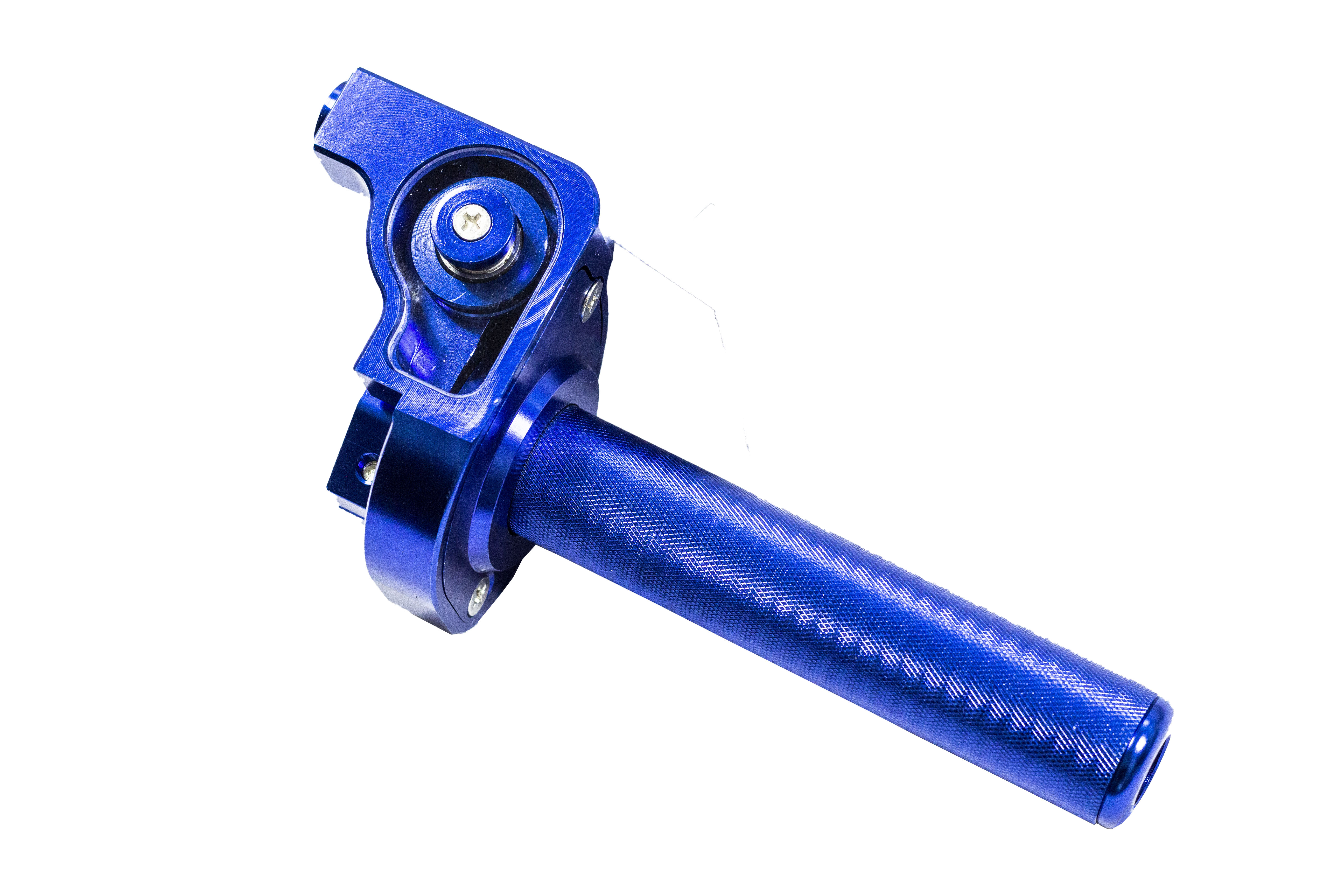 Ручка газа в сборе алюминиевая CNC синяя