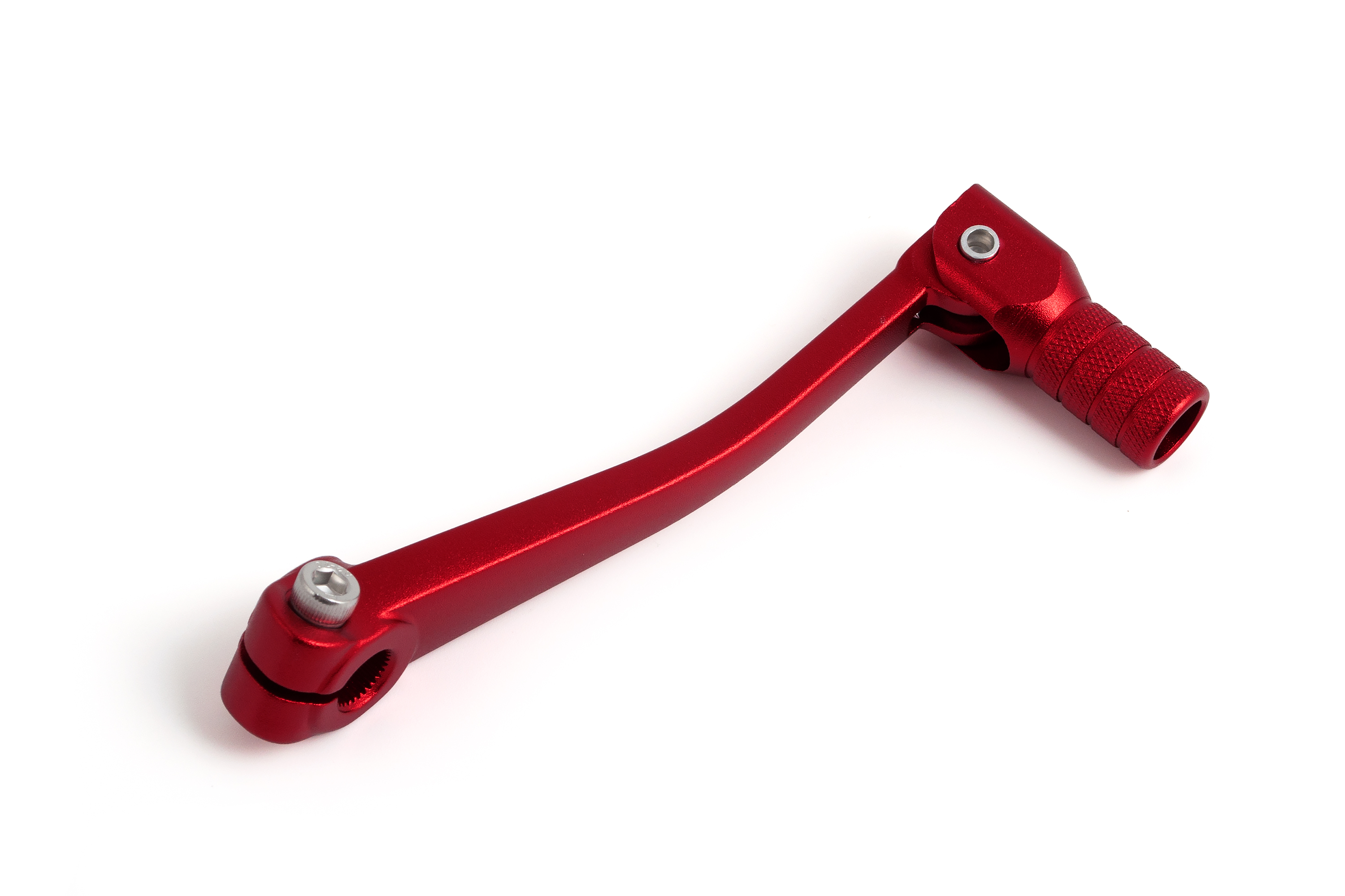 Рычаг переключения передач (лапка КПП) питбайк алюминиевый (красный)