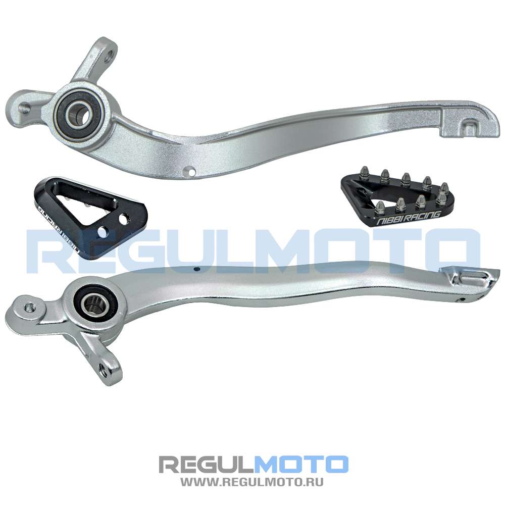 Рычаг заднего тормоза Regulmoto Nibbi 300NC, Holeshot, Crosstrec/ BRZ K8/ GR7-8, с треугольником