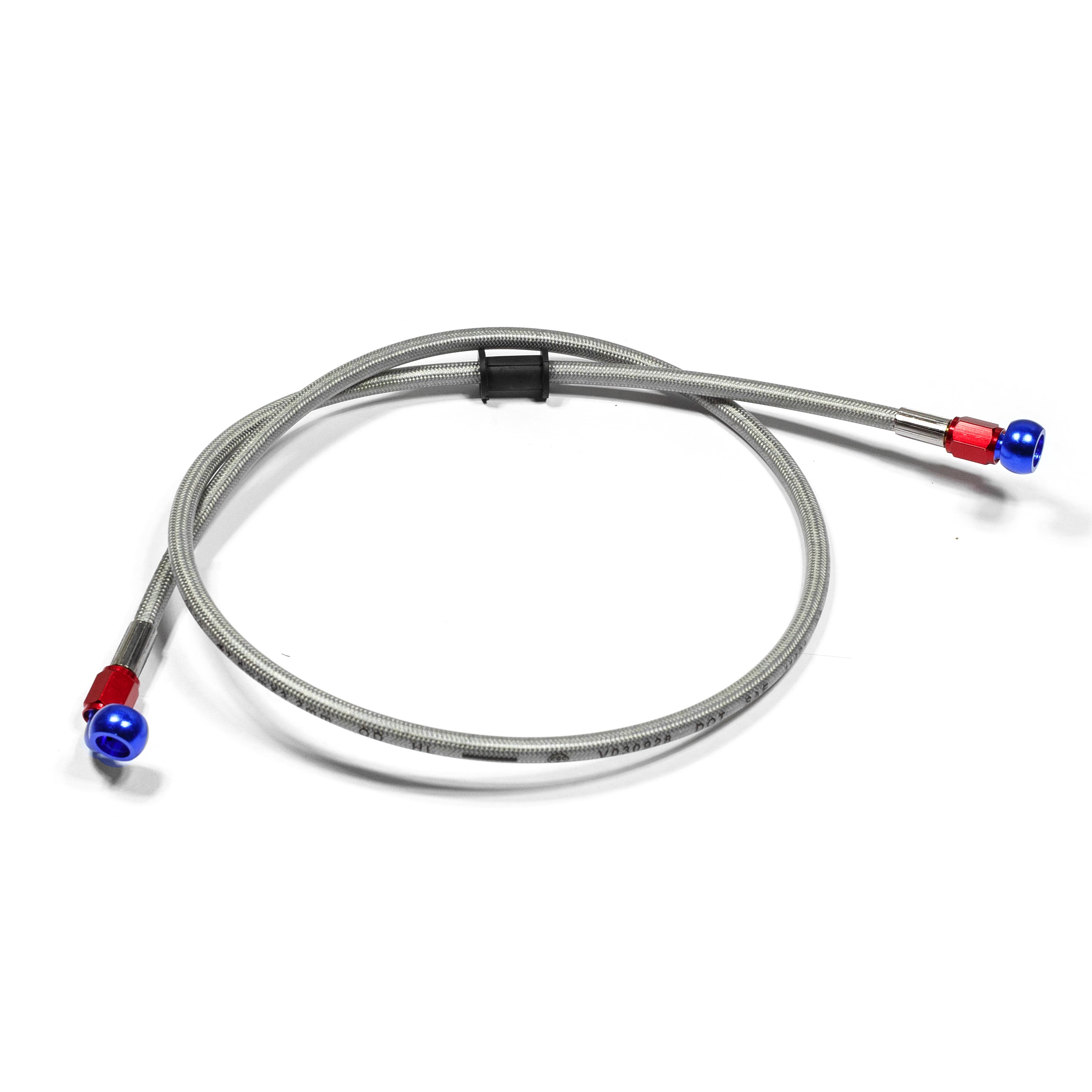 Шланг тормозной армированный L-1000 mm M10/прямой - M10/90°