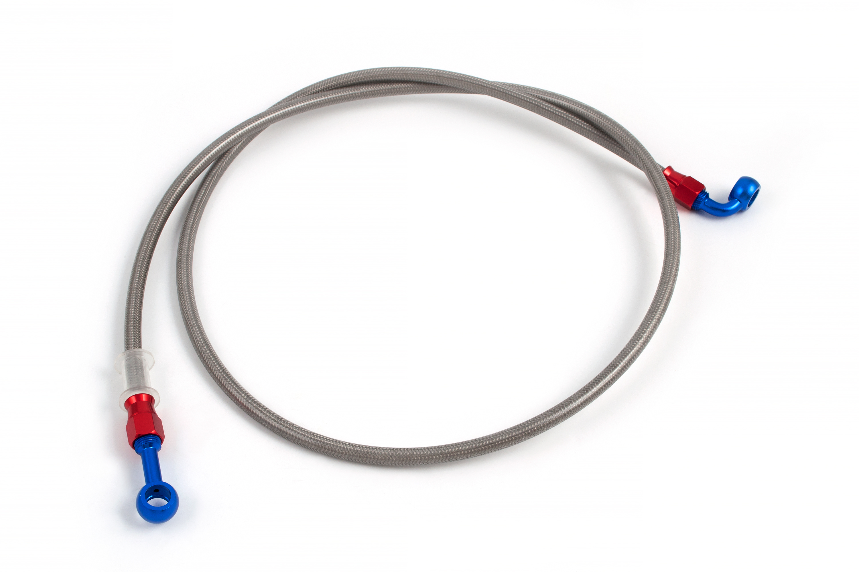 Шланг тормозной армированный L-1200 mm M10/прямой - M10/90°