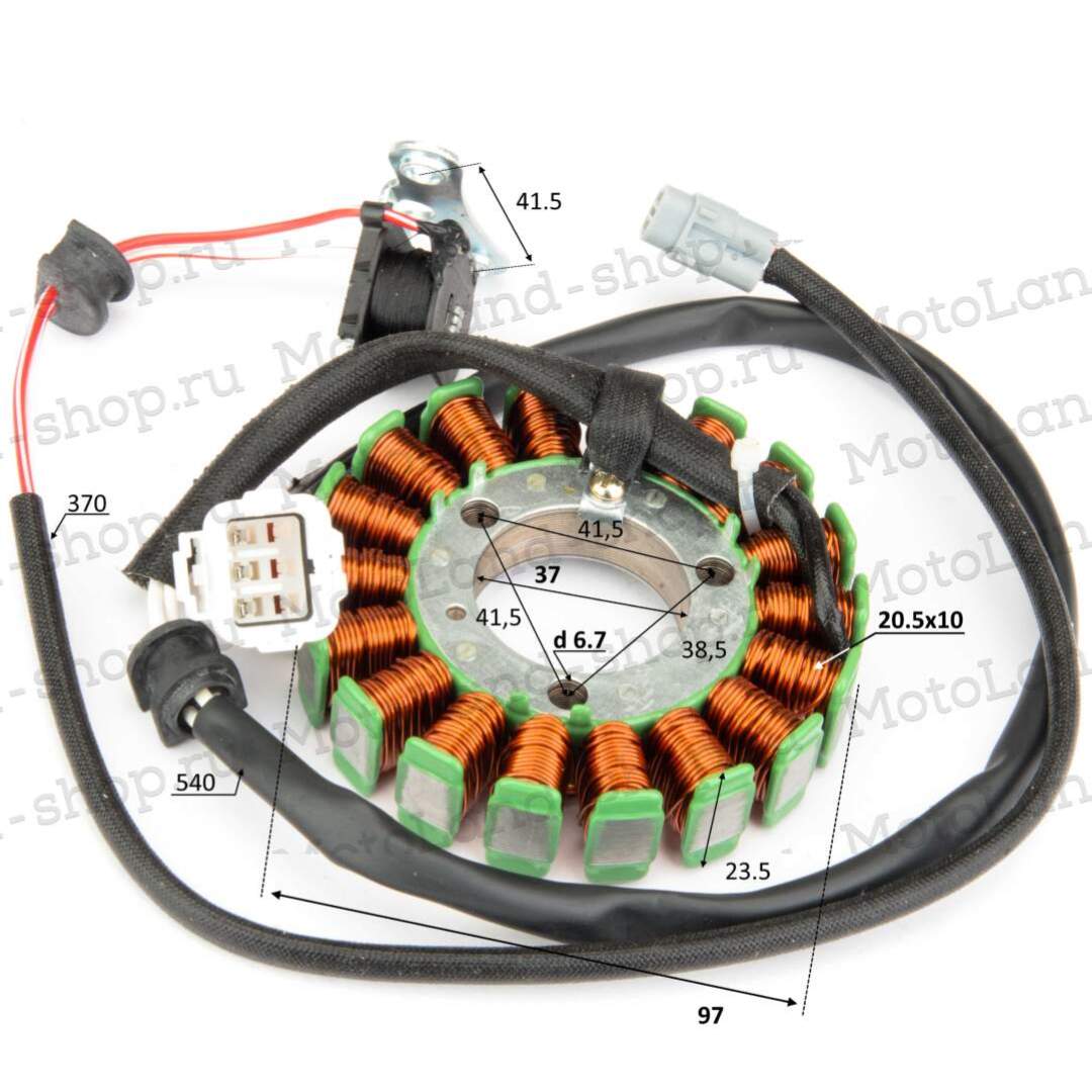 Статор генератора 250 M7 2str LONCIN / Gr7 2t
